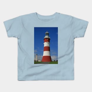 Smeaton's Tower, Plymouth Hoe Kids T-Shirt
